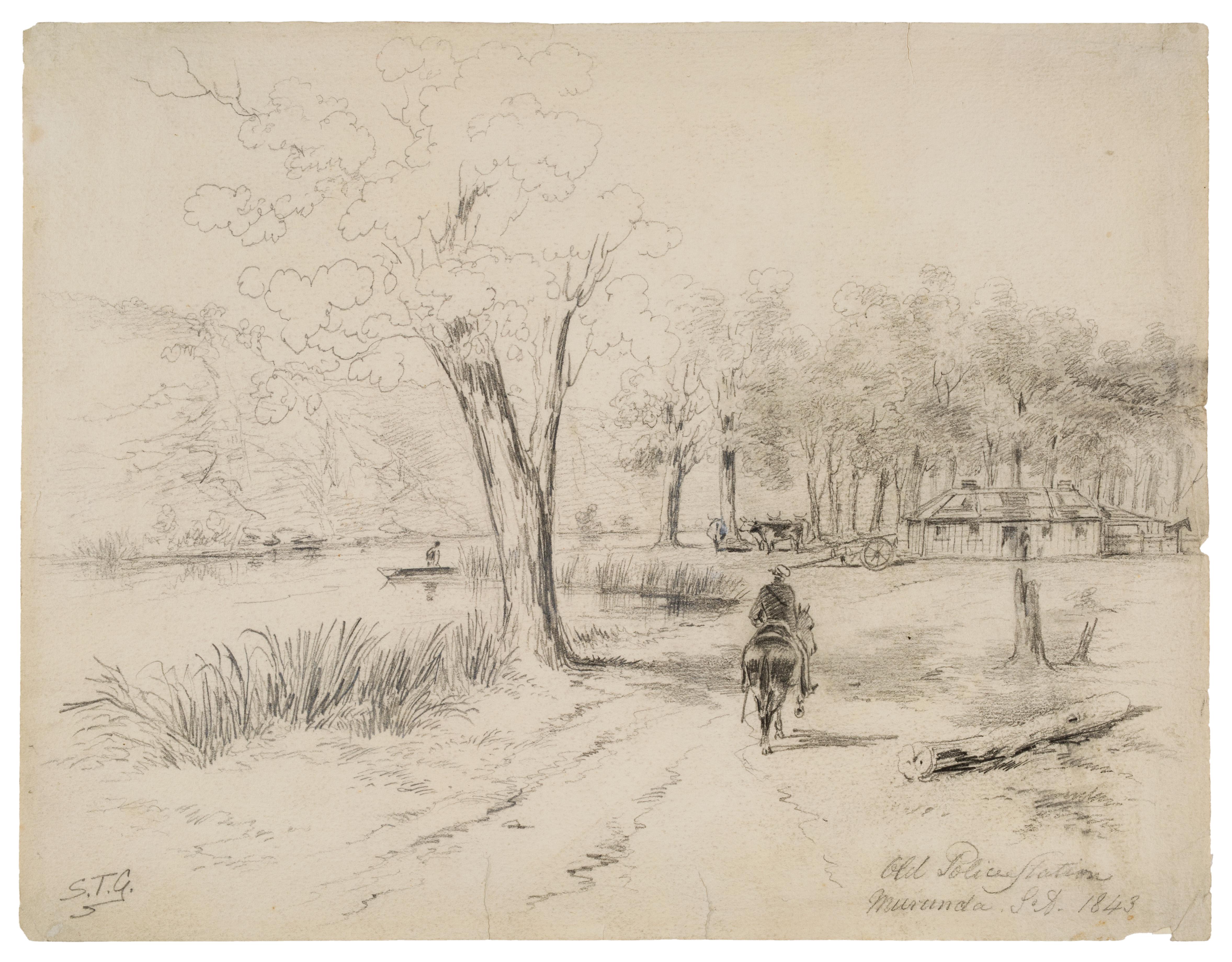 Thumbnail image for Old Police Station, Murunda [Moorunde] So.A, 1843 | AGSA 697HP10