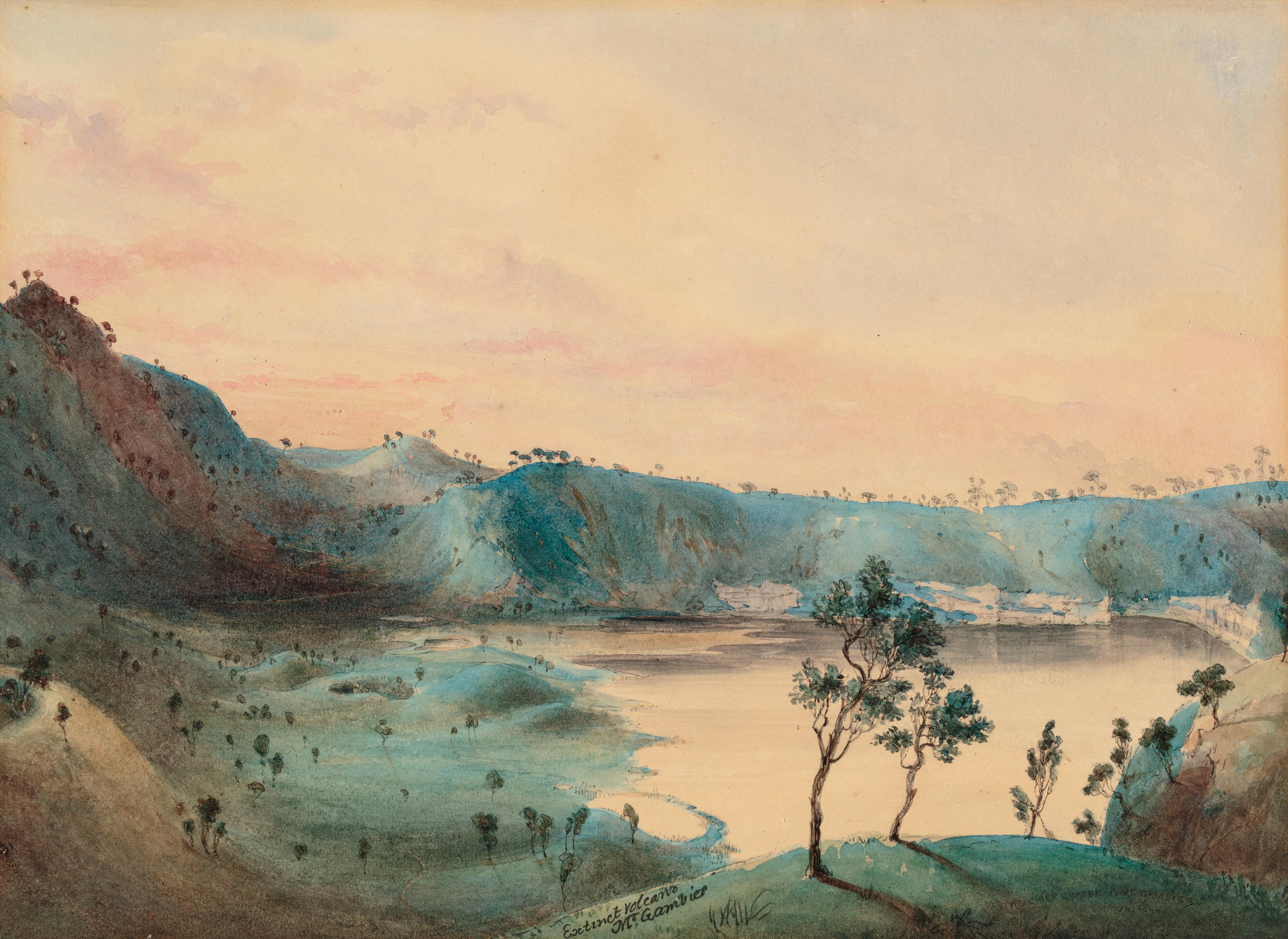 Thumbnail image for The Chief Crater of Mount Gambier, May 6th 1844 | AGSA 0.616