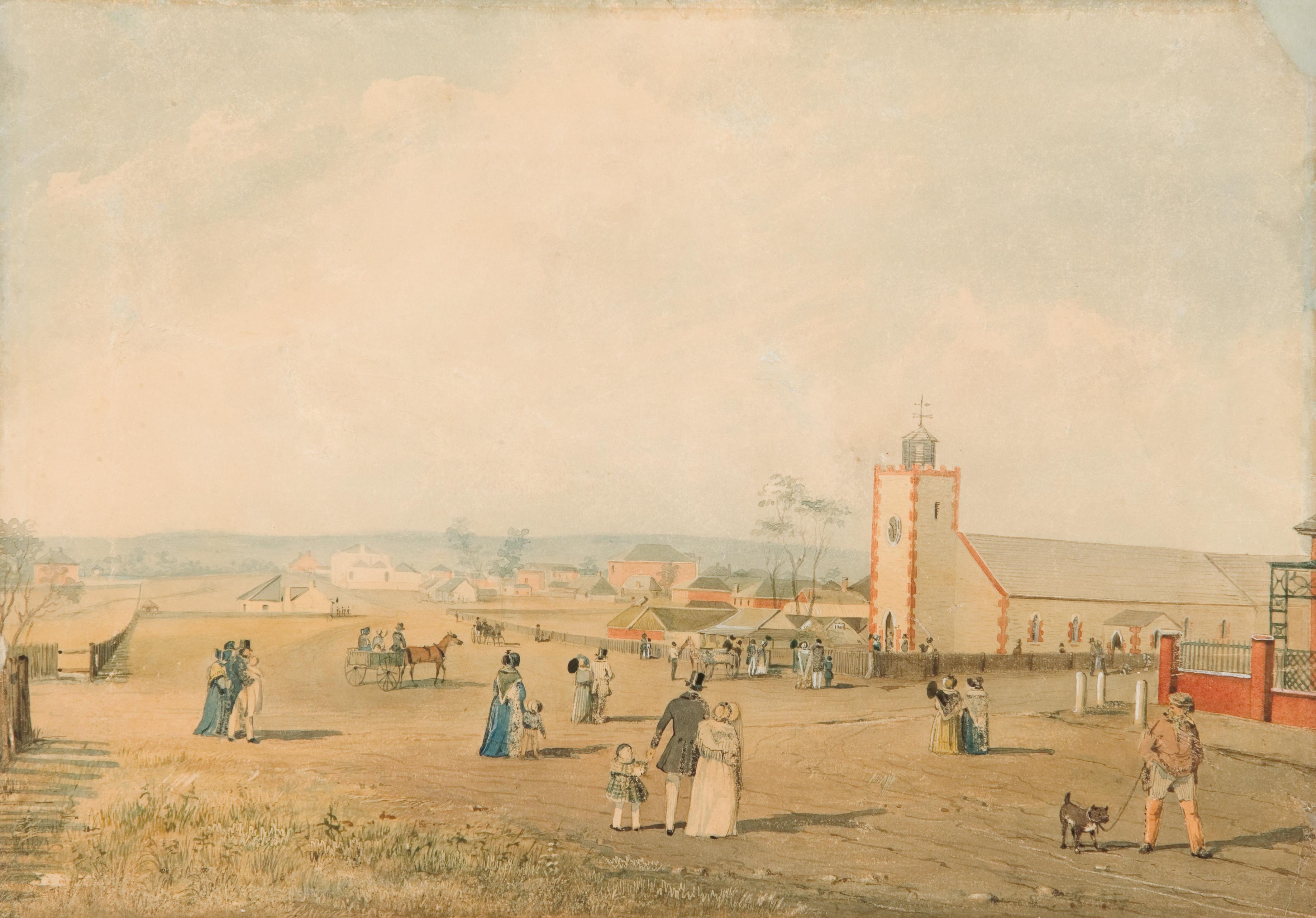 Thumbnail image for North Terrace looking east and Trinity Church | AGSA 0.648