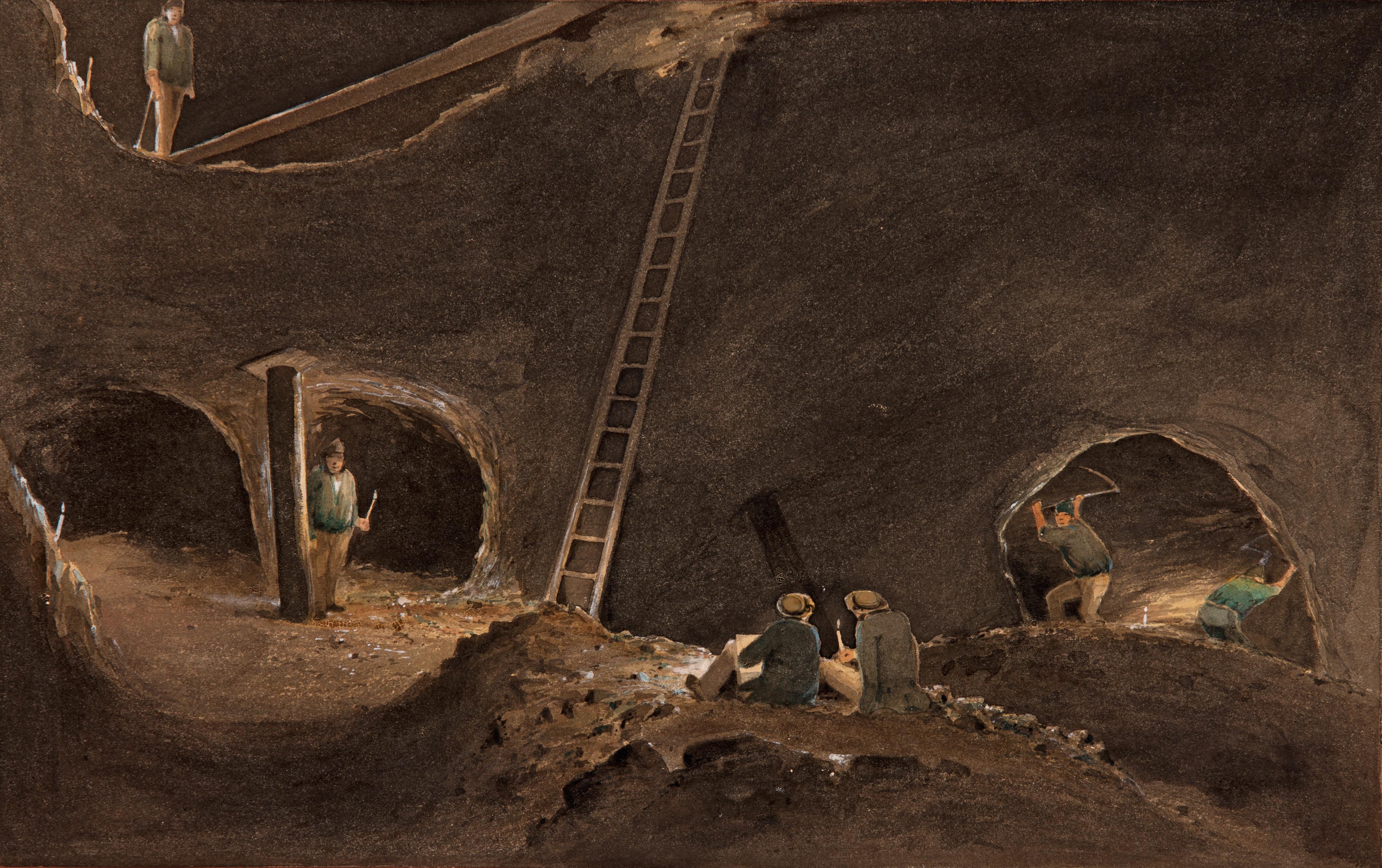 Thumbnail image for Neales's Stopes, Burra Burra Mine, April 12th 1847 | AGSA 0.650