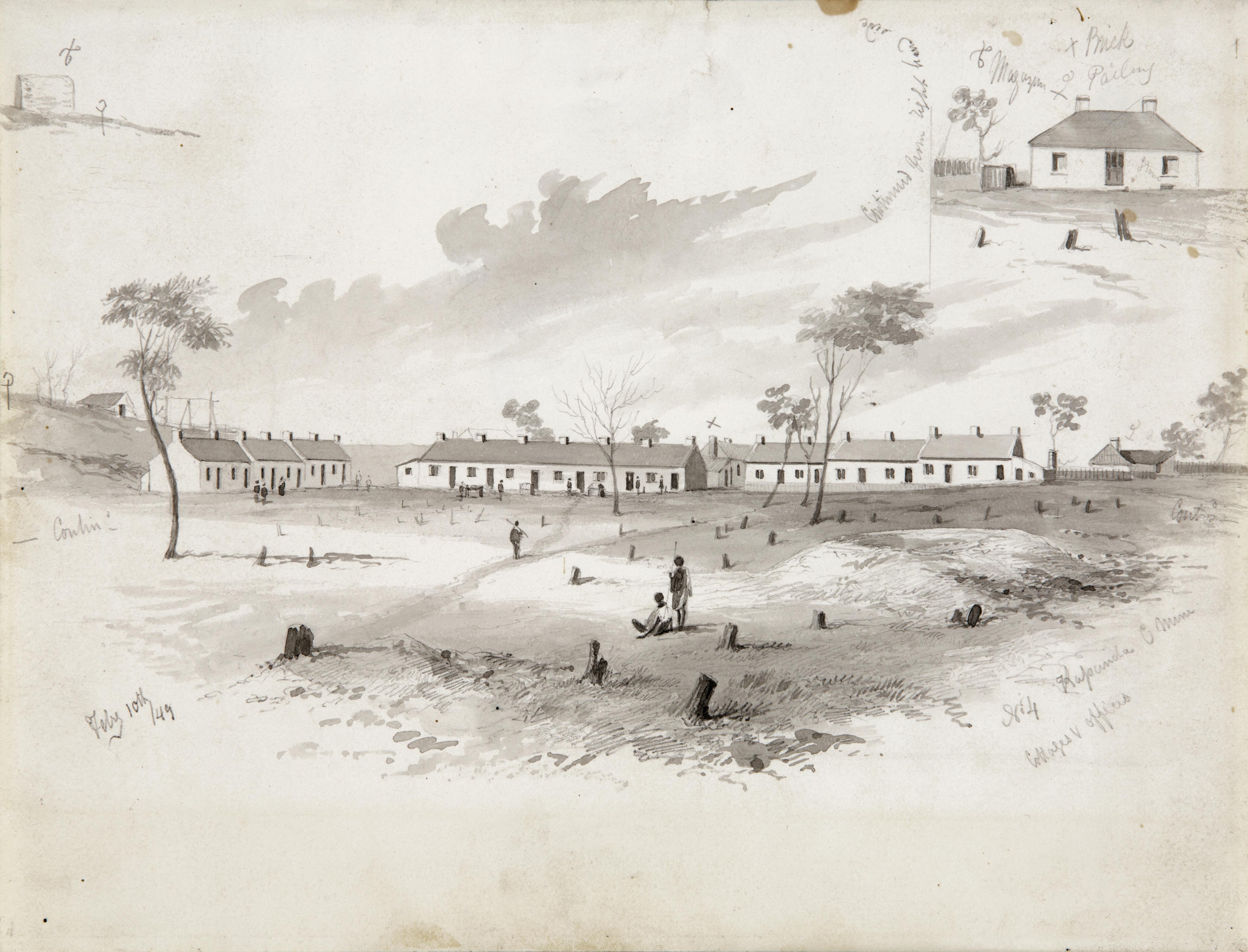 Thumbnail image for No. 4 Kapunda C[opper] Mine, Cottages & offices | AGSA 7110D11